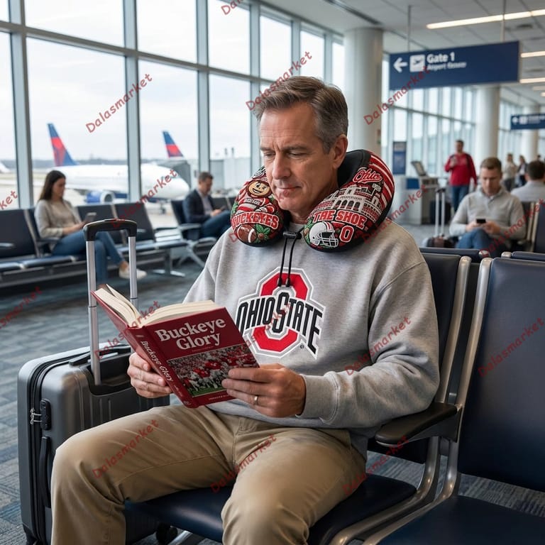 Ohio State Buckeyes Football Heritage Pillow 2