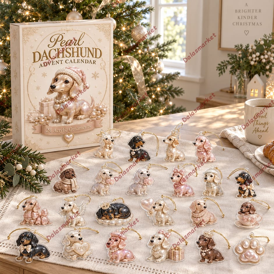 Pearl Dachshund Christmas 2026 Advent Calendar 2