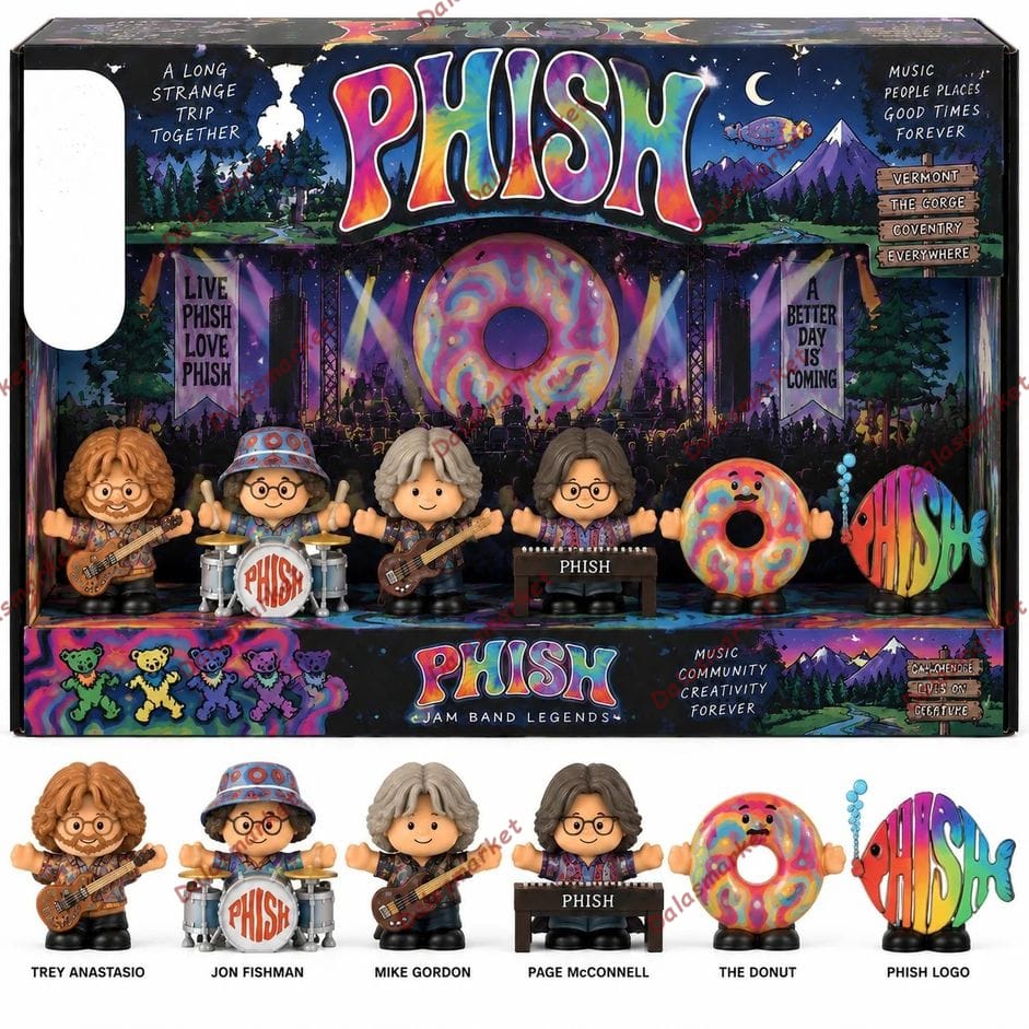 Phish Band Legends Members Custom Little People Collector Set