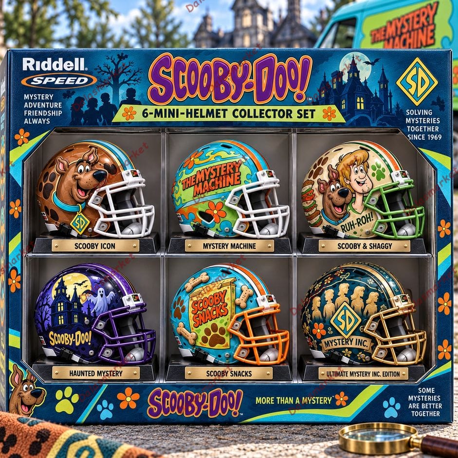 Scooby-Doo Collectible Custom Mini Helmet Set