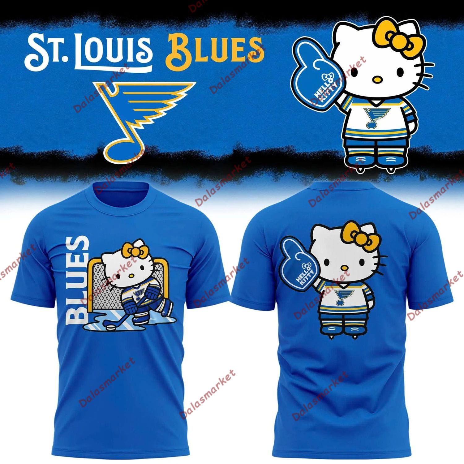 St. Louis Blues x Hello Kitty Shirt