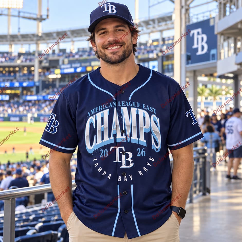 Tampa Bay Rays American League East Champs 2026 Baseball Jersey 2