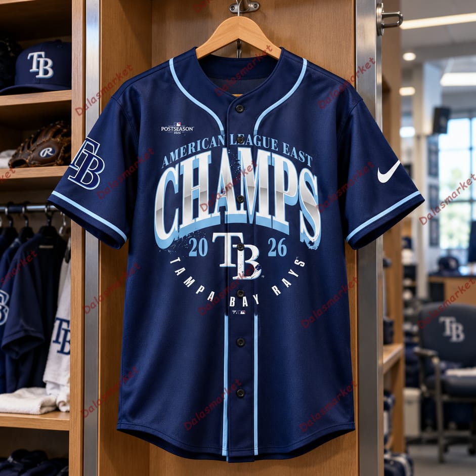 Tampa Bay Rays American League East Champs 2026 Baseball Jersey