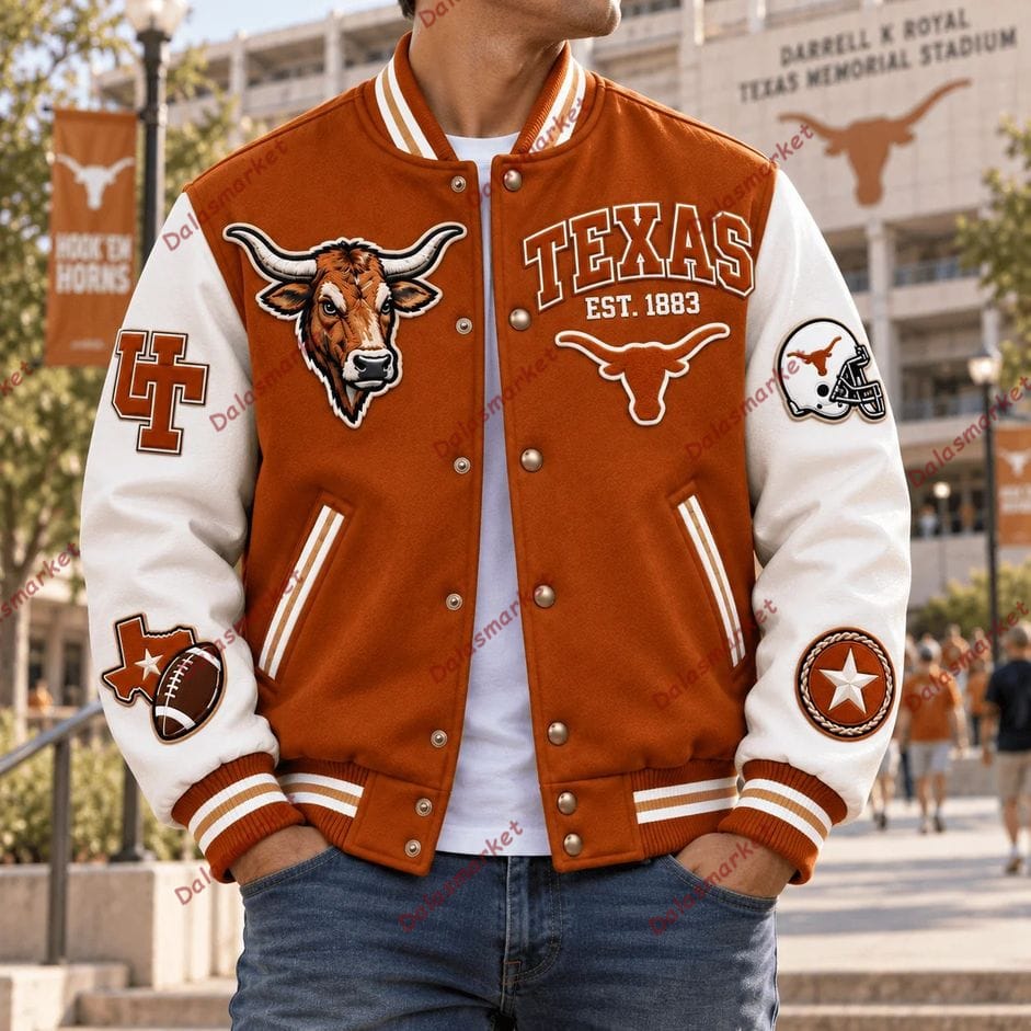Texas Longhorns Football Bomber Jacket 2