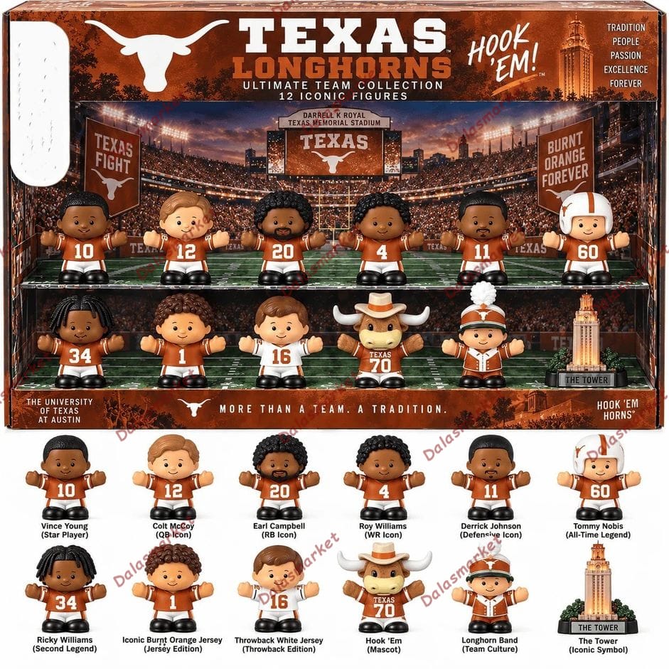 Texas Longhorns Football Custom Little People Collector Set 2