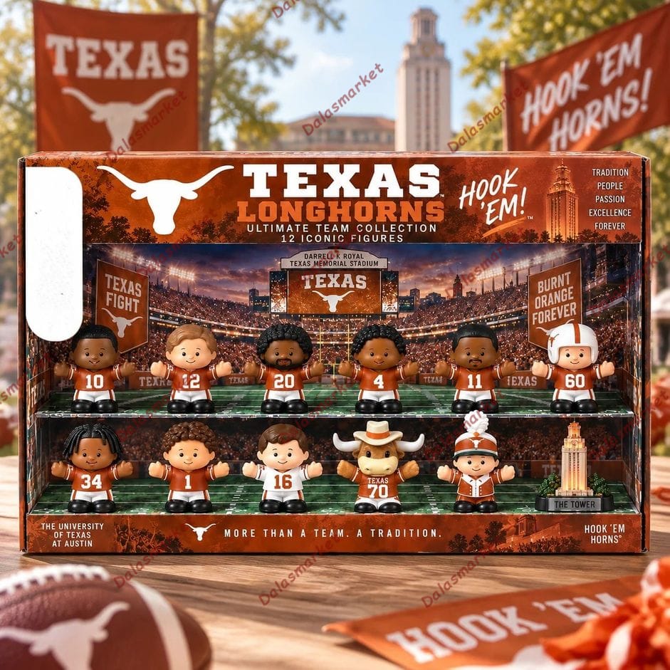 Texas Longhorns Football Custom Little People Collector Set