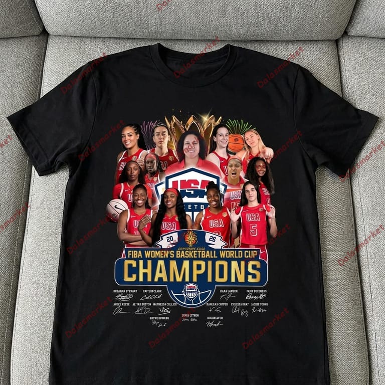 USA Basketball Fiba Women's World Cup Champions 2026 Shirt 2
