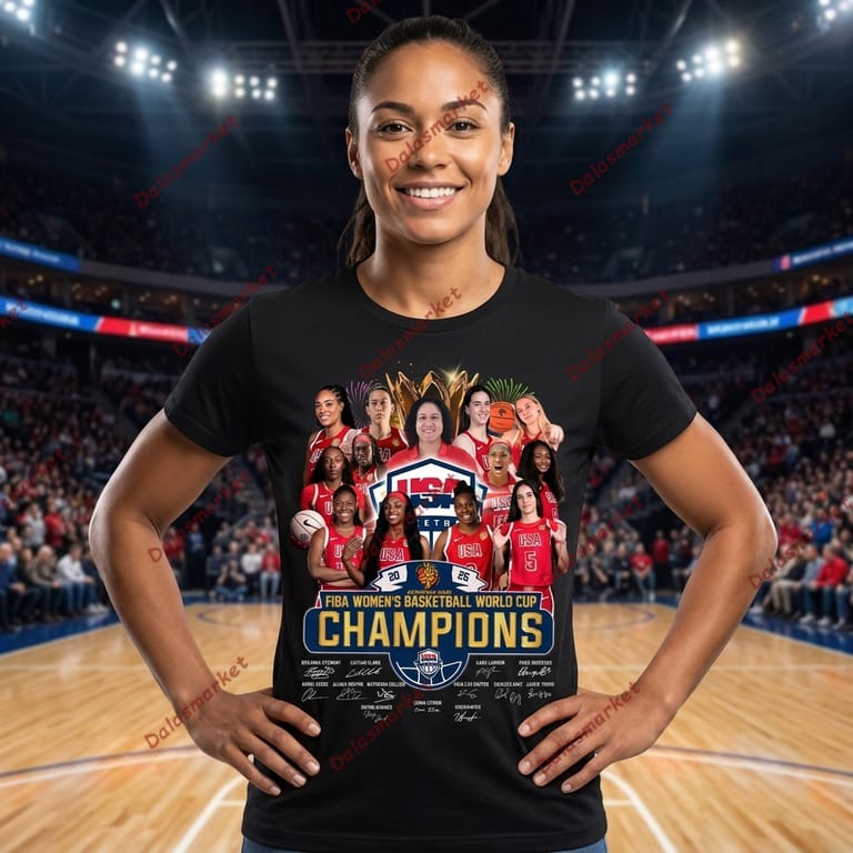 USA Basketball Fiba Women's World Cup Champions 2026 Shirt
